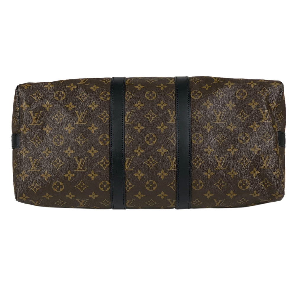 Louis Vuitton Keepall Bandouliere Shoulder Bag Macassar Brown Noir Black - Picture 4 of 7